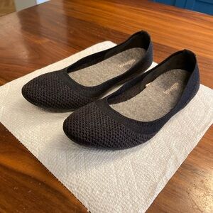 Allbirds Women’s 7 Flats Tree Breezers Dark Heathered Grey Charcoal Knit Ballet